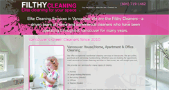 Desktop Screenshot of filthycleaning.com